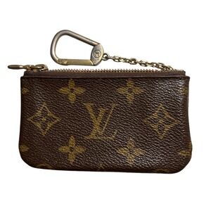 Louis Vuitton Monogram Canvas Key Coin Pouch Keychain Small Card Holder